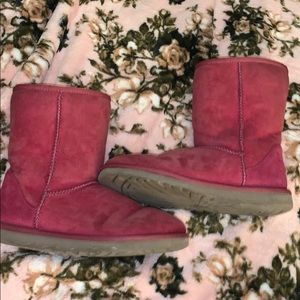 Hot pink boot uggs